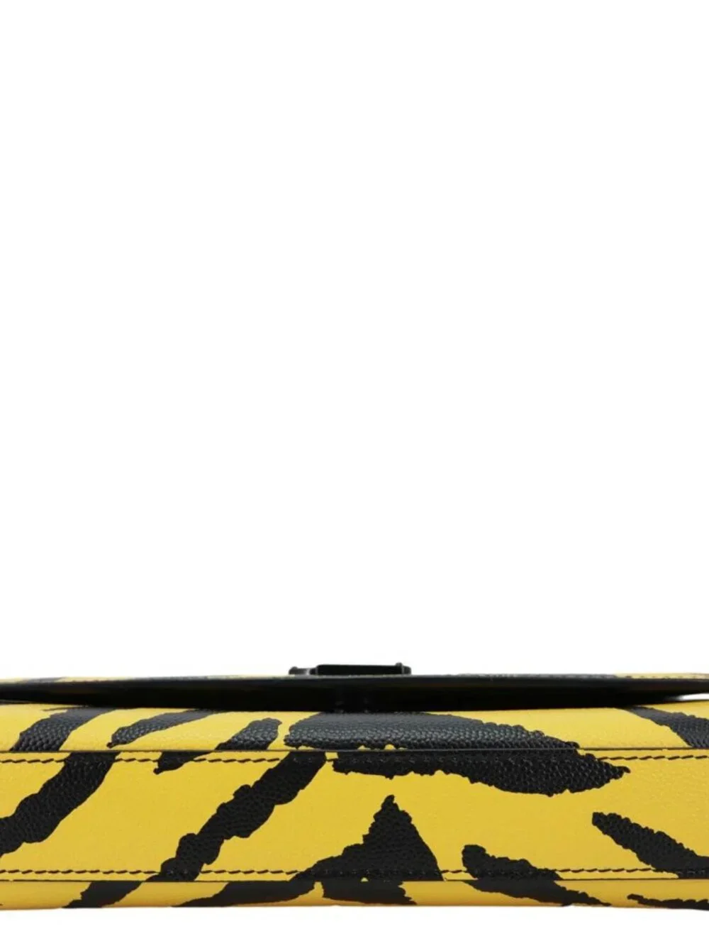 Yves Saint Laurent Classic Kate Zebra Print Leather Crossbody Bag Yellow